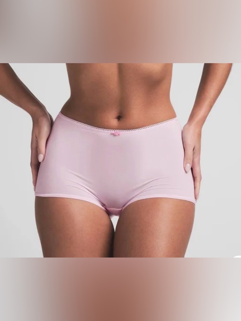 🌸 SKIMS Fits Everybody Picot Boyshort | Cherry Blossom Tonal | S | NWT 🏷️